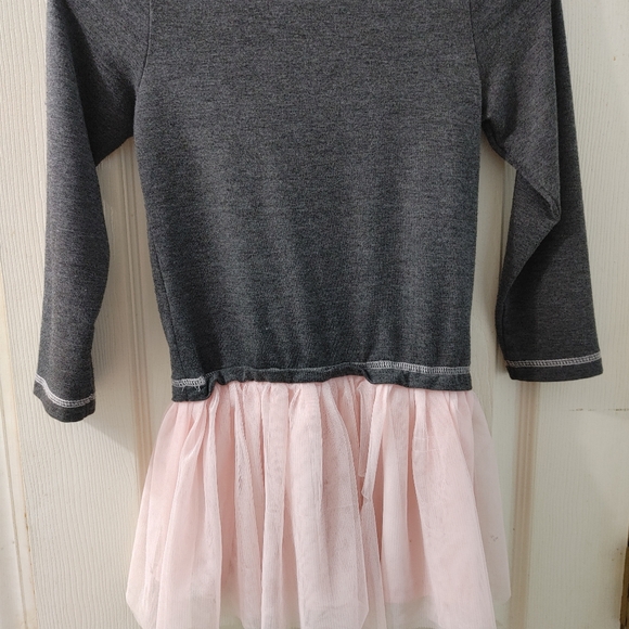 Little dress. Sequence bunny. Gray and pink - Picture 4 of 6